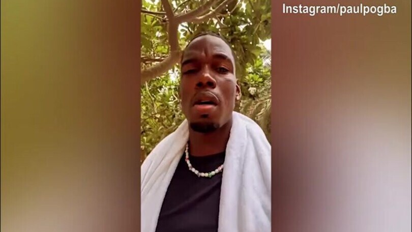 Pogba si allena a casa e non perde il buon umore