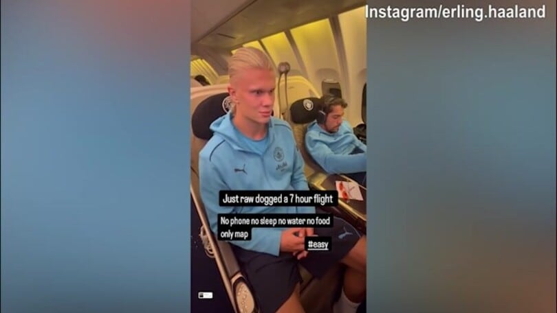 Manchester City, Haaland con lo sguardo fisso: "Solo mappa"