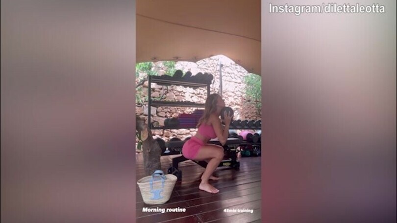 Diletta Leotta, intenso lavoro in mattinata