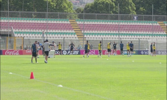 Napoli, allenamento a Castel di Sangro