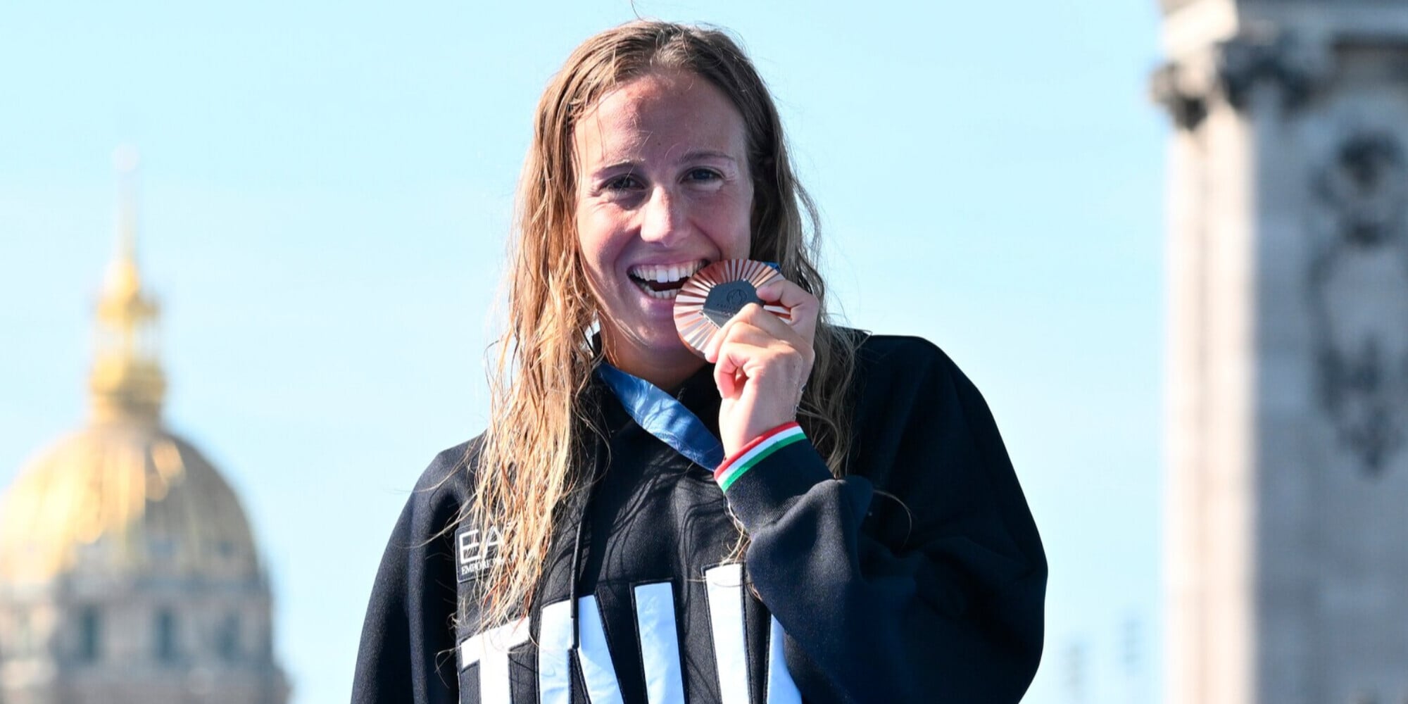 In lode di Ginevra Taddeucci, bronzo nella Senna di melma
