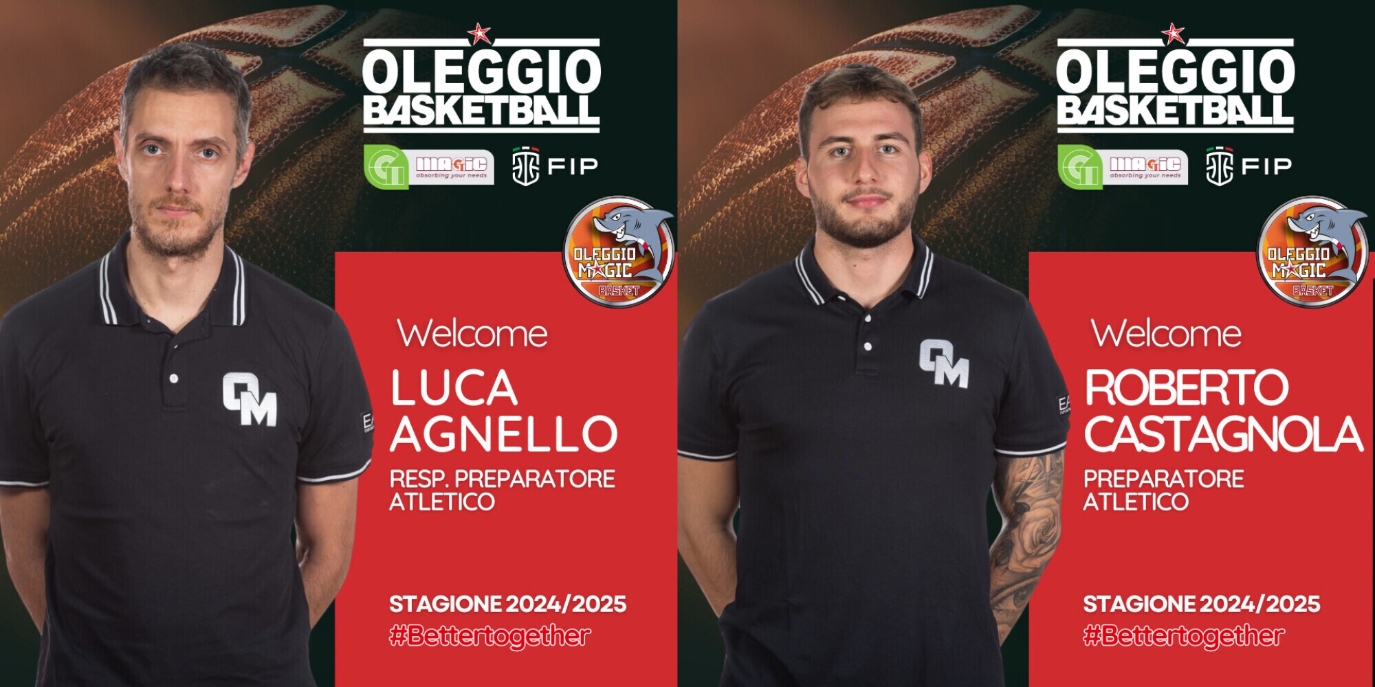 Oleggio Basketball: Luca Agnello e Roberto Castagnola i nuovi preparatori atletici
