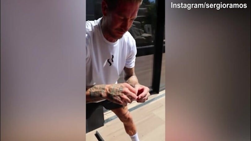 Sergio Ramos e l'incontro speciale in giardino