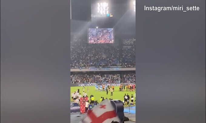 Napoli, Lady Spinazzola festeggia la vittoria