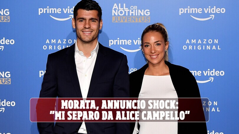 Morata, annuncio shock sui social: “Mi separo da Alice Campello”