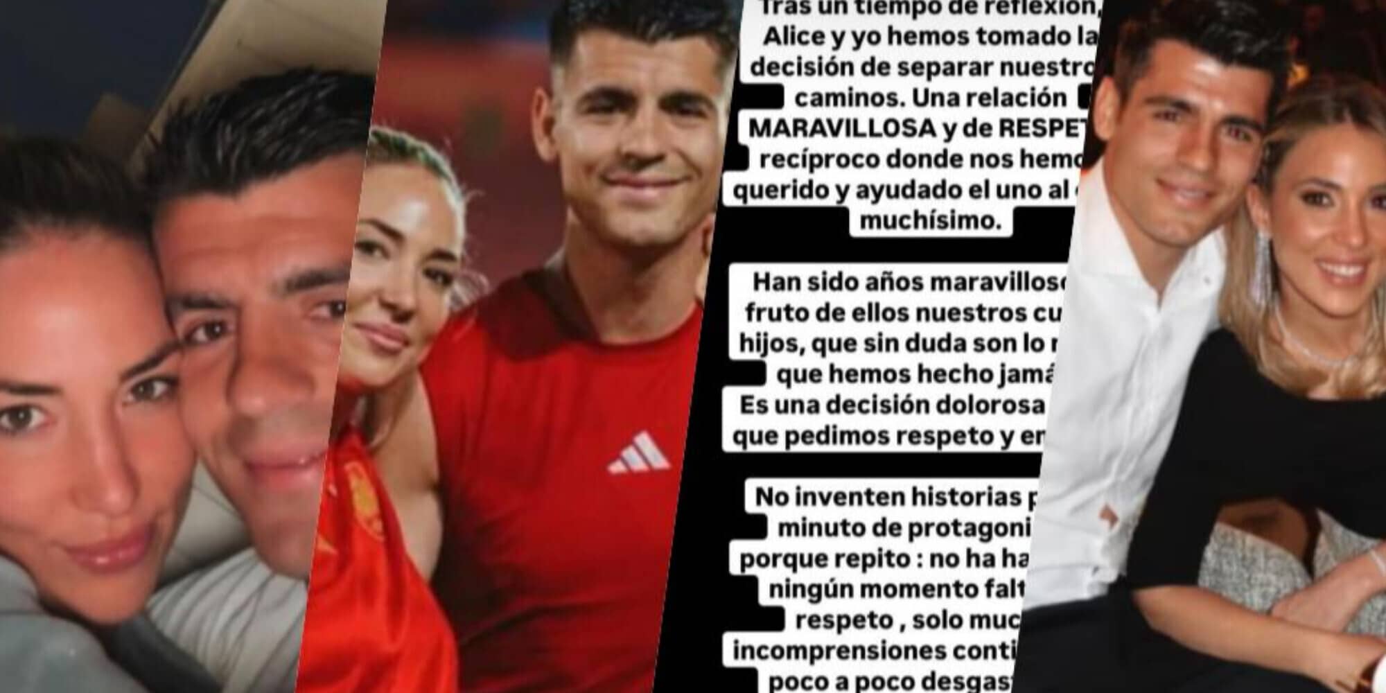 Morata shock: “Mi separo da Alice Campello”. L’annuncio social