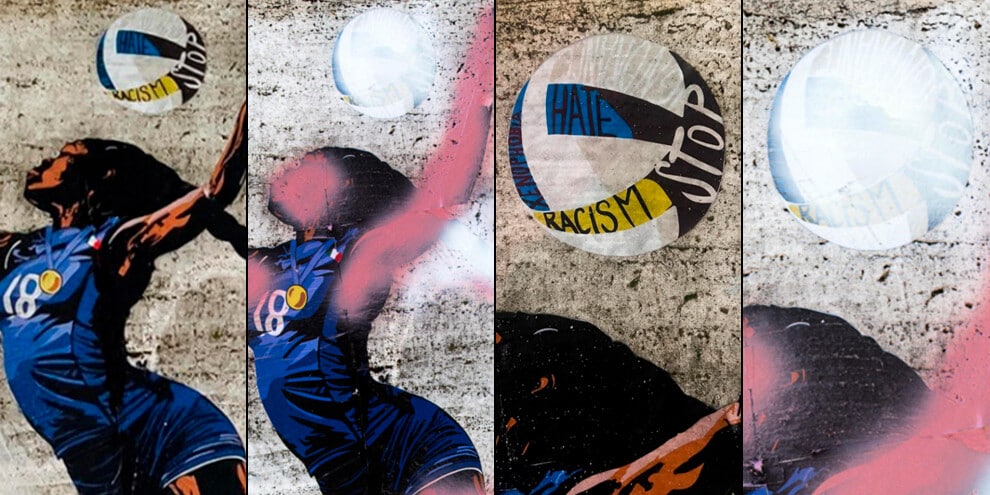 Egonu, vandalizzato il murale dedicato alla campionessa: spray rosa sulla pelle