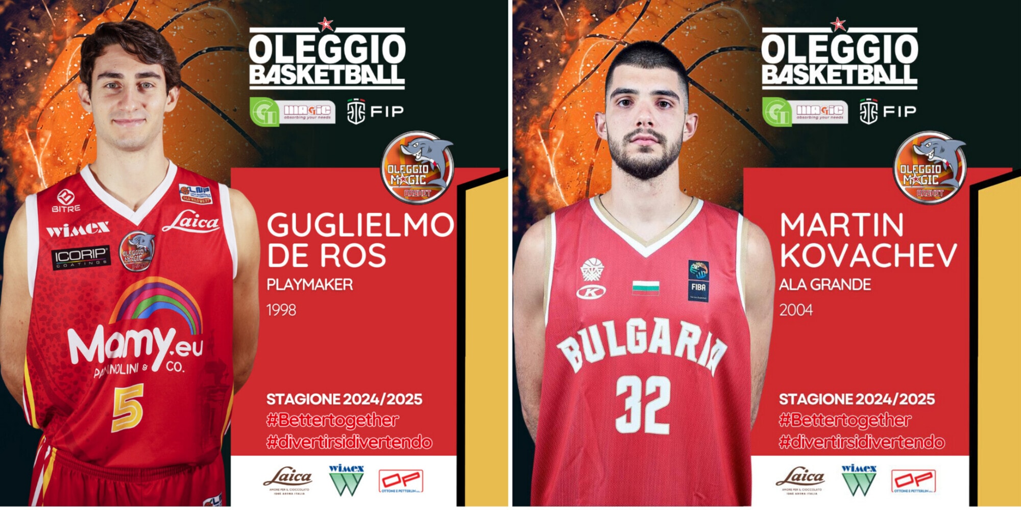 Oleggio Basketball: bentornato De Ros e ben arrivato Kovachev