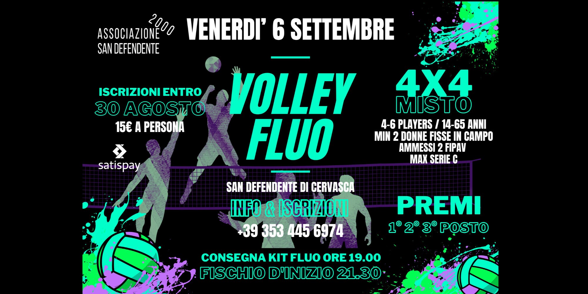Volley Fluo, Anni '90 e Bachata Sensual; la kermesse 2024 farà sudare parecchio!