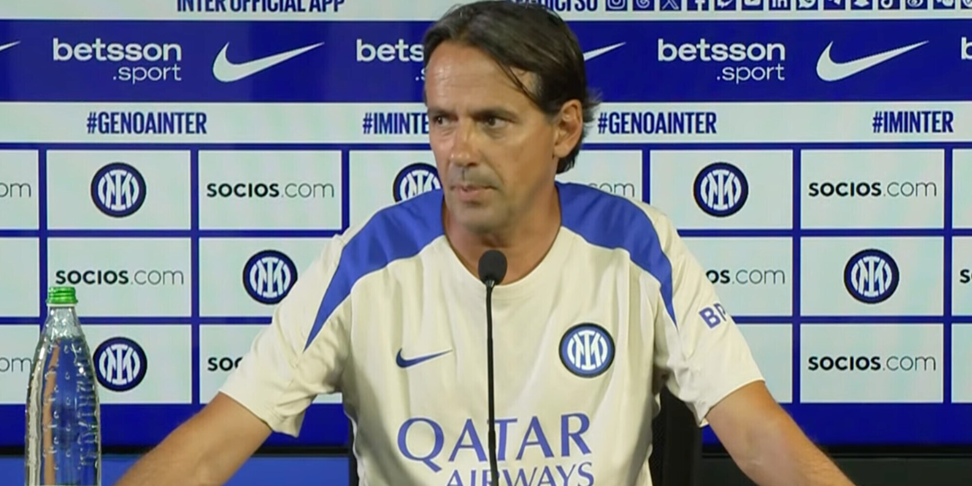 Inzaghi: "Inter, serve un difensore. Zielinski out, dubbio Bisseck-Pavard"