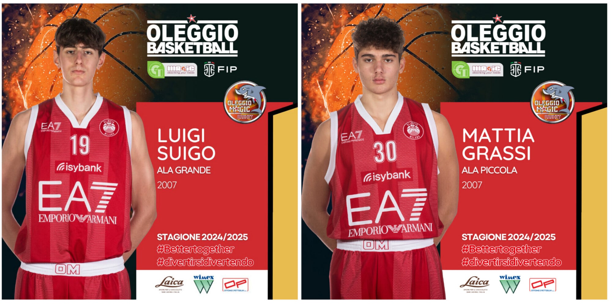Oleggio Basketball: benvenuti Suigo e Grassi