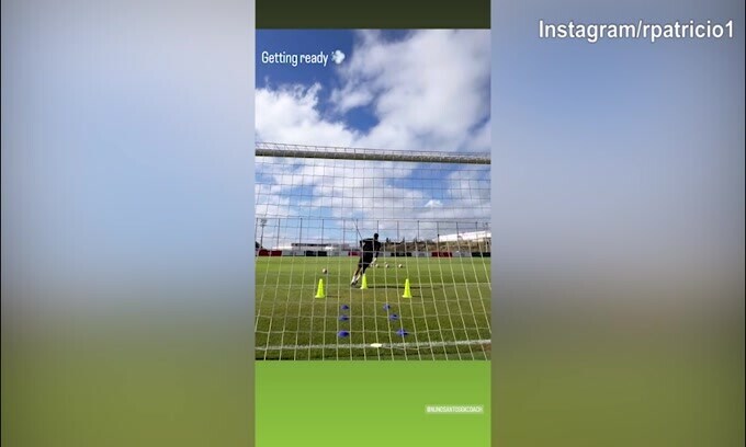 Rui Patricio si allena in attesa di una chiamata