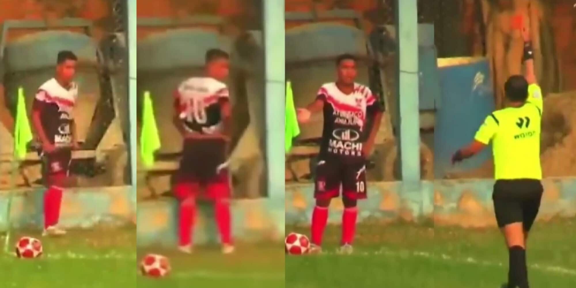 Perù, calciatore si ferma e fa la pipì in campo: cosa ha fatto l'arbitro