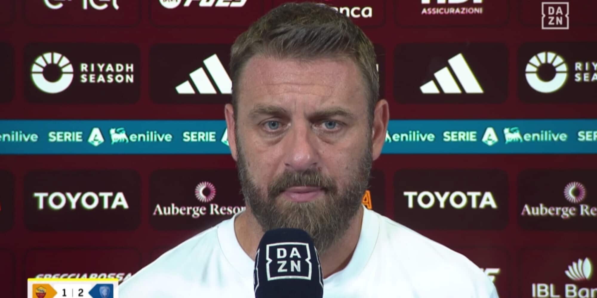 Roma, De Rossi: "Ci è mancata energia e intensità”. Su Dybala e Soulé...