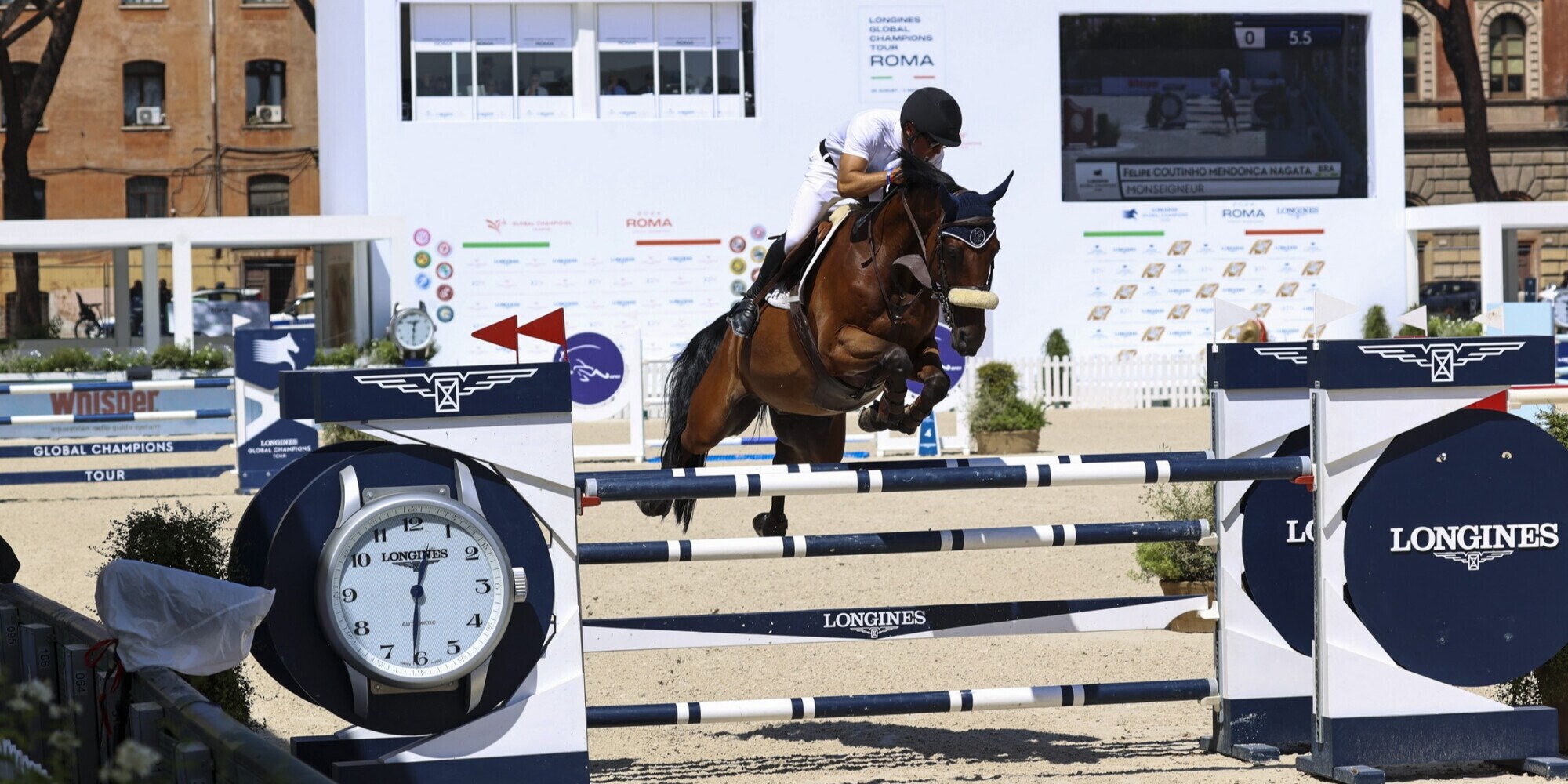Longines Global Champions Tour: a Roma doppio squillo Brasile, tre podi Italia