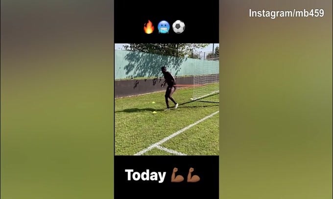 Balotelli, duro allenmaneto di forza