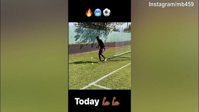 Balotelli, duro allenmaneto di forza