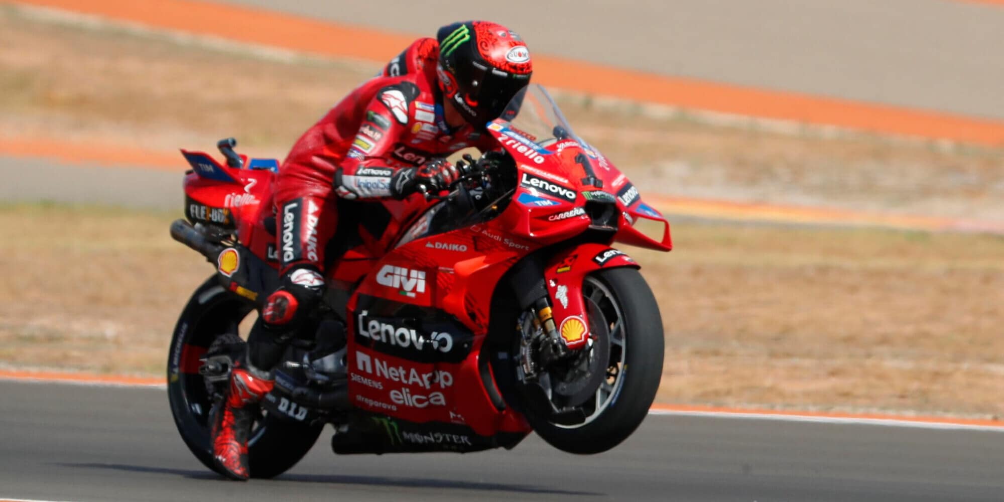 Bagnaia 9° nella sprint del GP d'Aragona: Marquez primo davanti a Martin