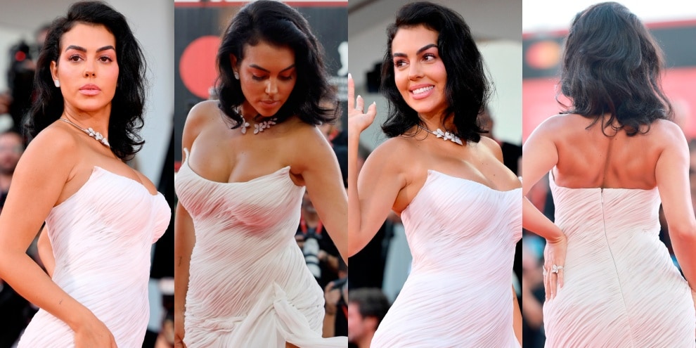 Georgina Rodriguez ruba la scena: sul red carpet di Venezia con un abito mozzafiato