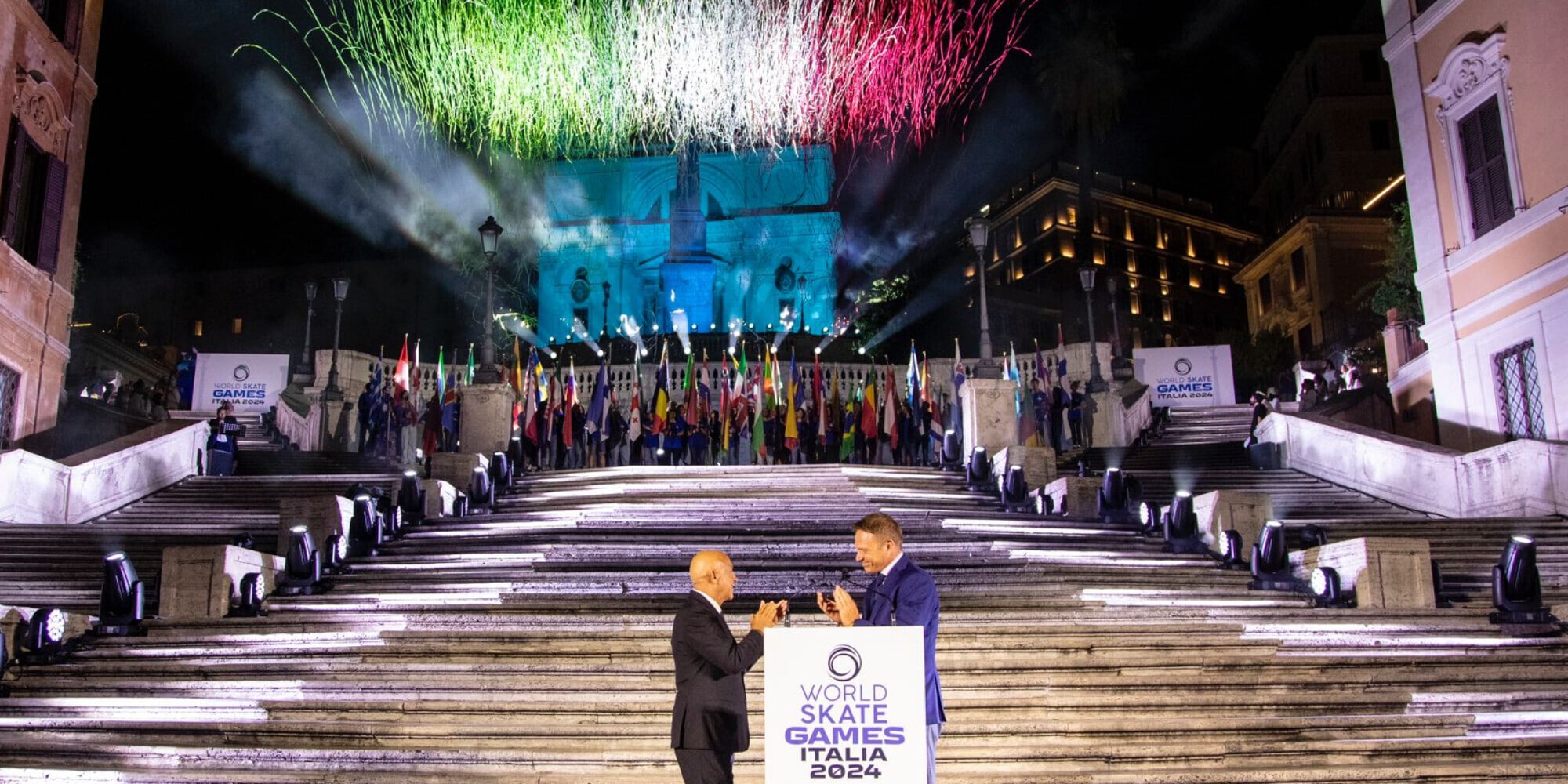 World Skate Games Italia. Grande spettacolo ieri a Piazza di Spagna per la Cerimonia di Apertura