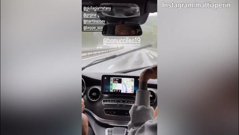 Bonucci guida, Perin canta: ecco la domenica insieme degli amici