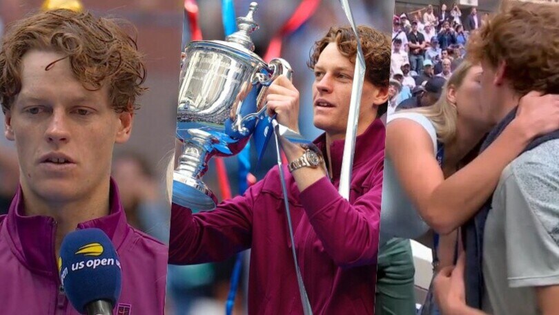 Sinner, emozione infinita agli US Open: bacio ad Anna e poi la dedica alla zia