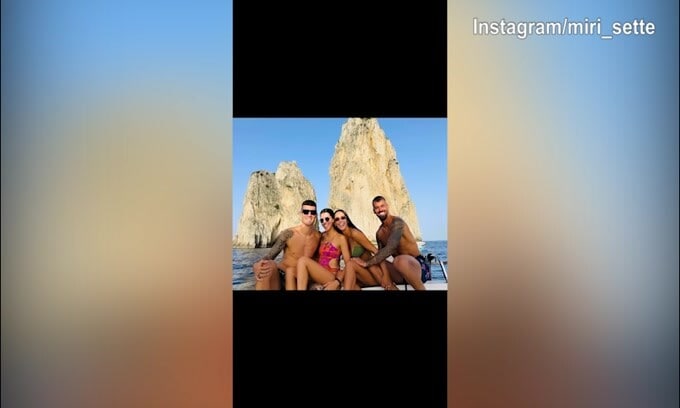 Spinazzola e Mancini, weekend rilassante a Capri