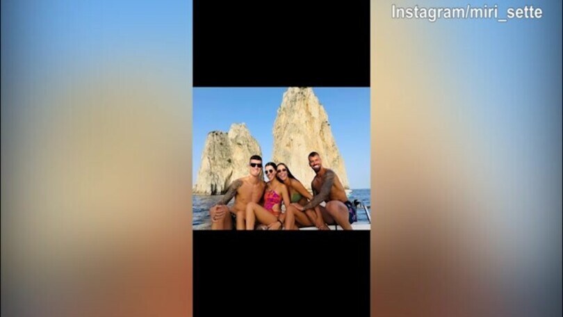 Spinazzola e Mancini, weekend rilassante a Capri