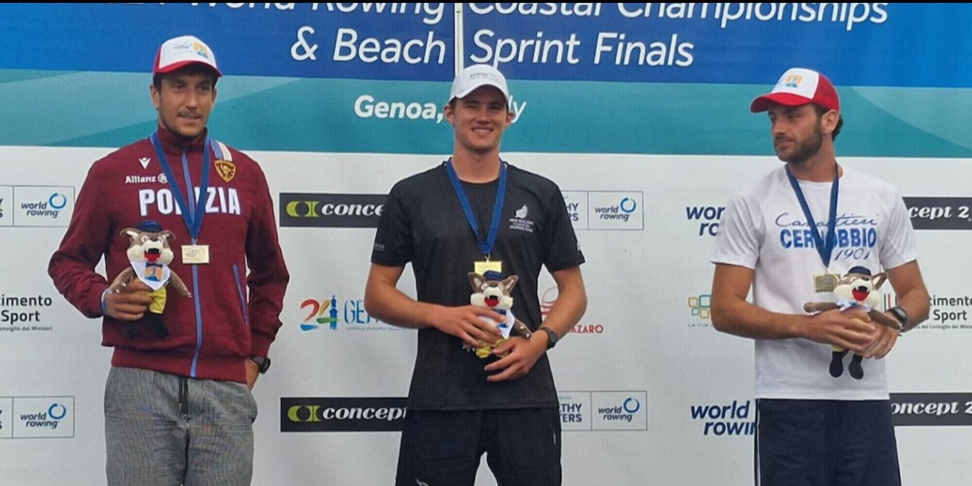 Coastal Rowing: Genova in festa per l’argento del singolista Davide Mumolo