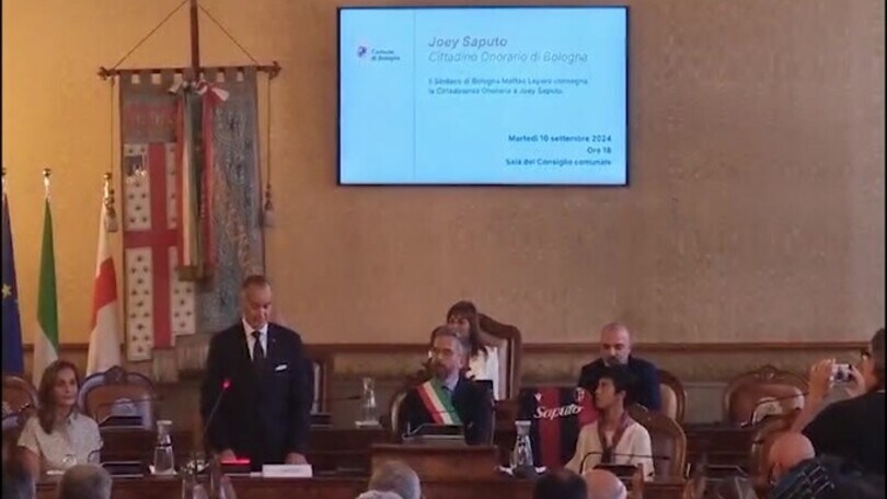 Joe Saputo diventa cittadino onorario di Bologna: "Orgoglioso ed emozionato"