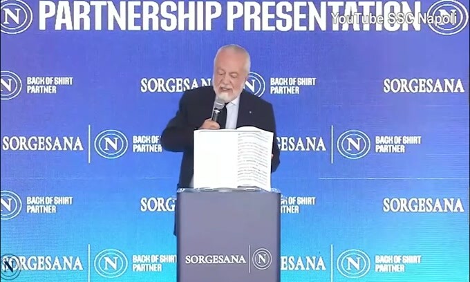 De Laurentiis annuncia: "Voglio comprare il "Maradona"