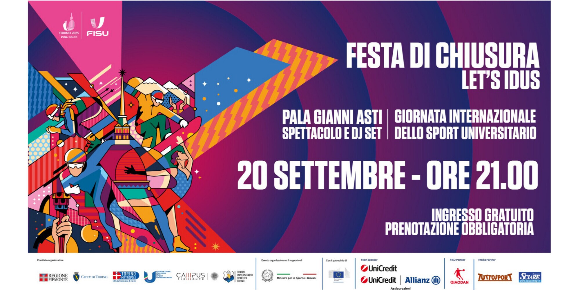 LET’S IDUS! Festa di chiusura della Giornata Mondiale dello Sport Universitario