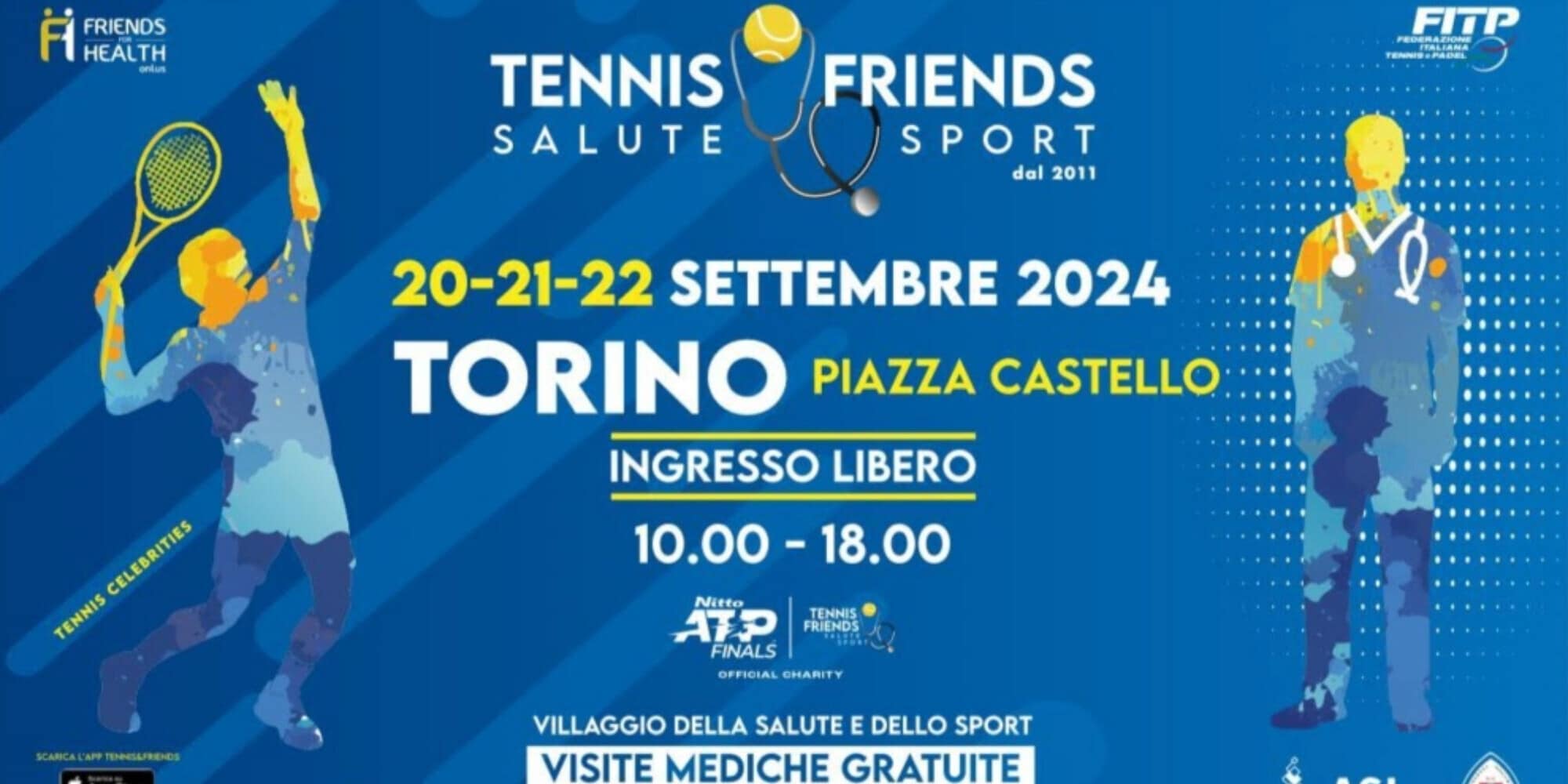 Tennis & Friends - Salute e Sport: per la prima volta a Torino in piazza Castello