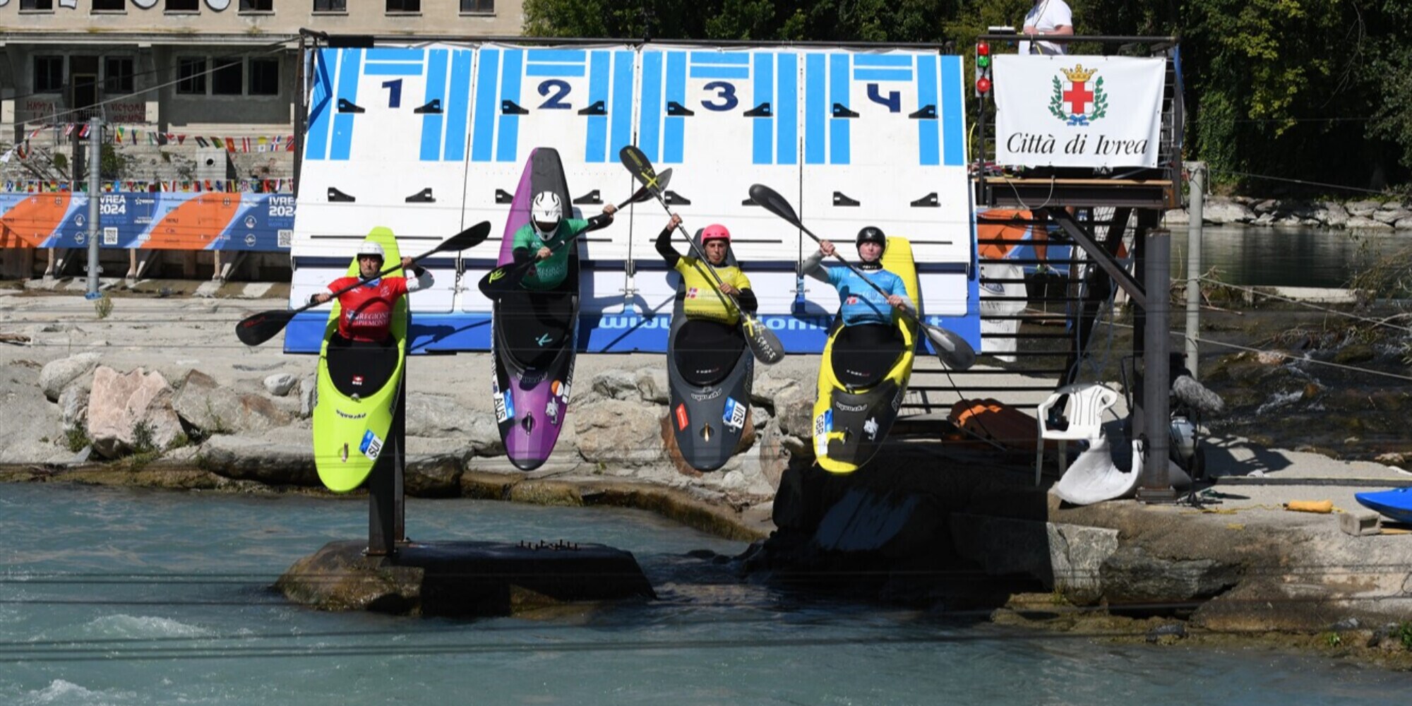 Si chiude a Ivrea, con l’adrenalina del Kayak Cross, la quarta tappa della Icf Canoe Slalom World Cup 2024