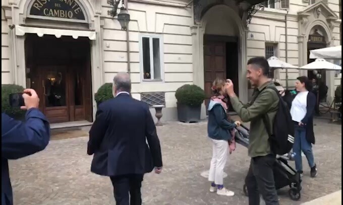 Al Cambio anche il presidente della Juve Gianluca Ferrero