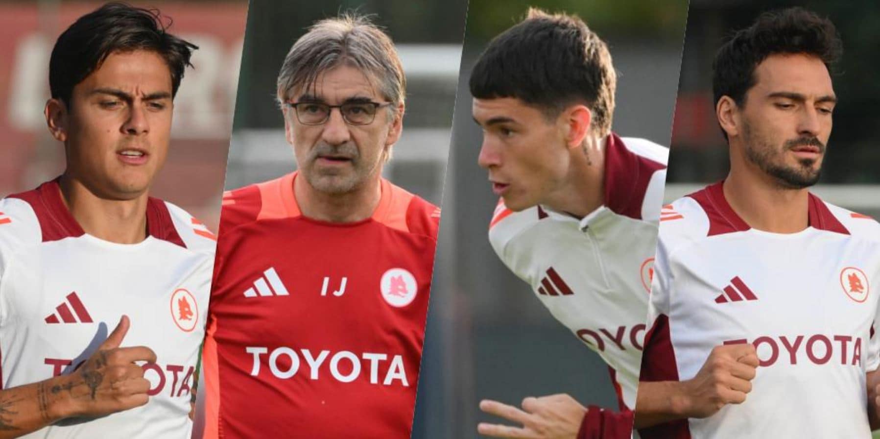 Roma, ecco Juric: primo allenamento con Dybala, Soulé, Hummels e compagni