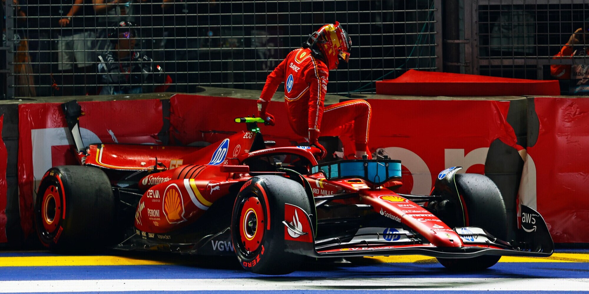 Norris in pole position nel GP di Singapore. 2° Verstappen, disastro Ferrari