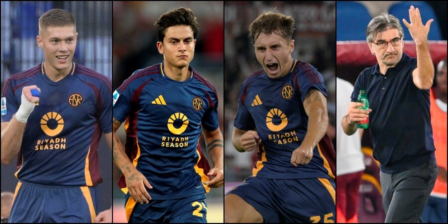 Dovbyk-Dybala-Baldanzi, tris mancino per la prima Roma di Juric: Udinese ko