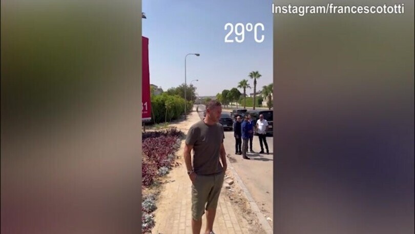 Egitto, lo sbarco nel paese di Francesco Totti
