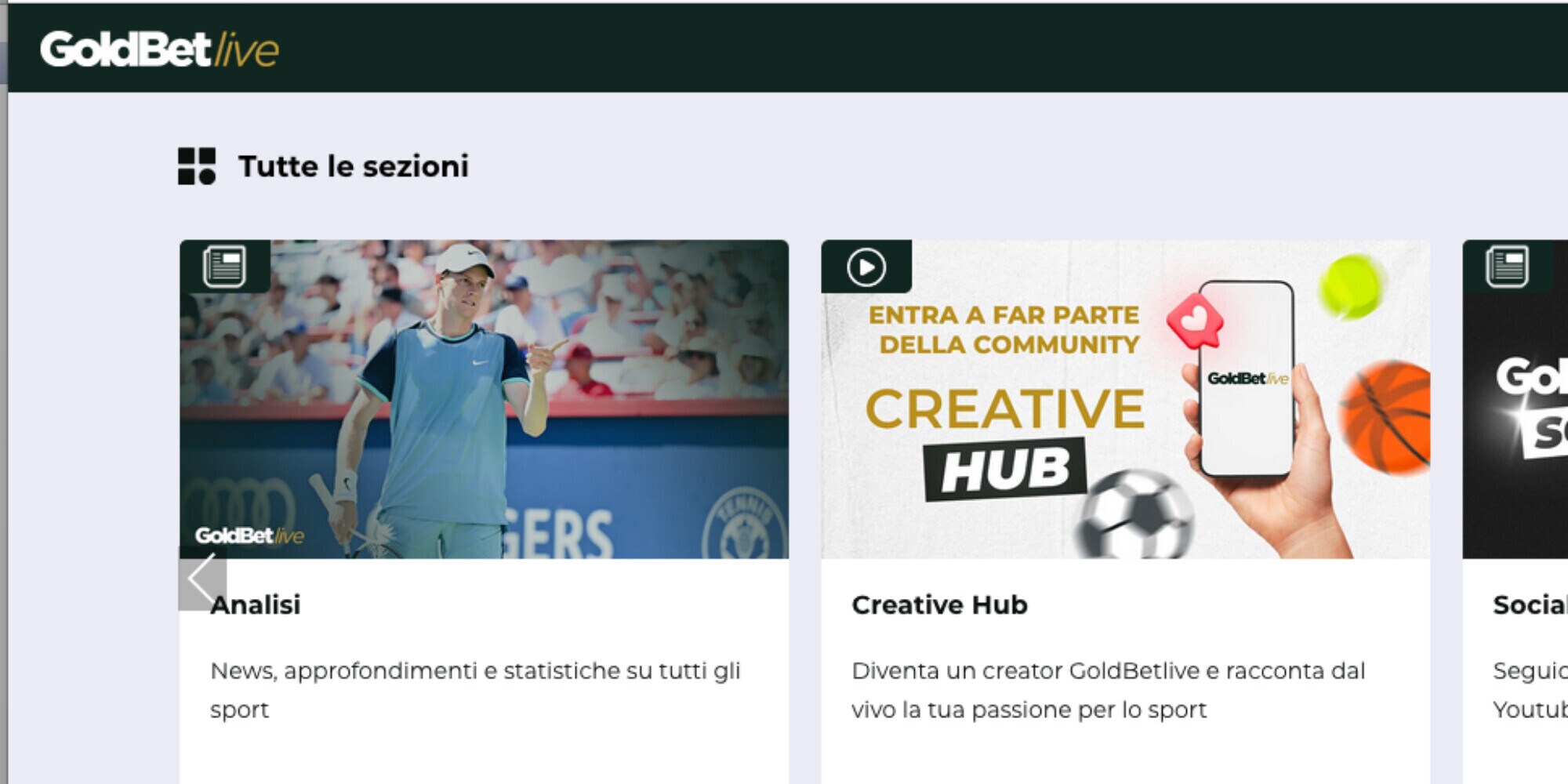 Goldbetlive, molto più di un livescore: concorsi a premi, rubriche e...