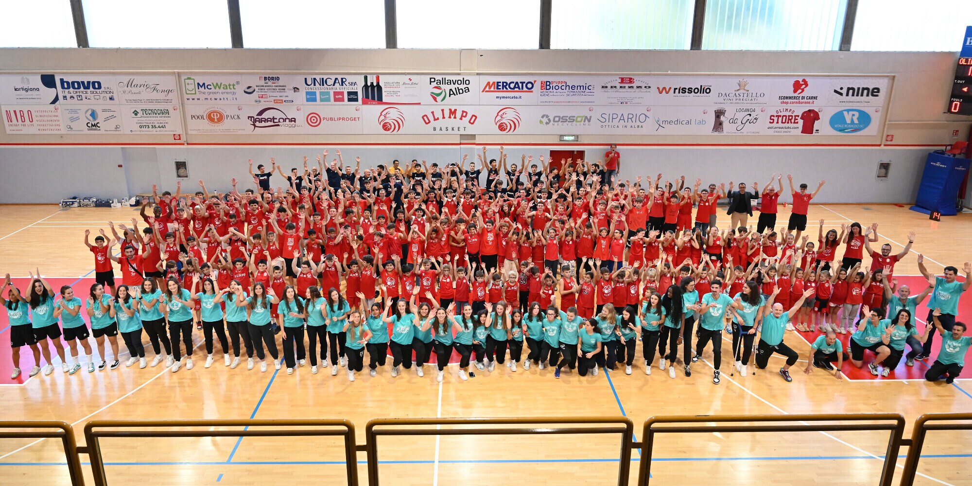 Grande presentazione delle squadre di Olimpo Basket, Campus e Twin Towns