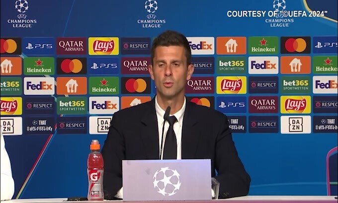 Thiago Motta scherza: "Qualcuno ha detto la formazione?"