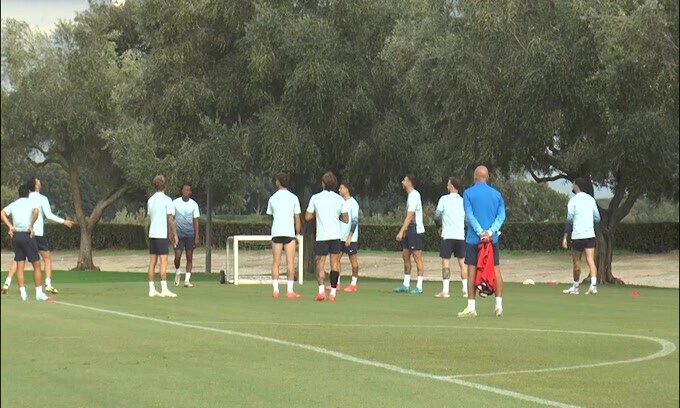 Lazio, allenamento in vista del Nizza