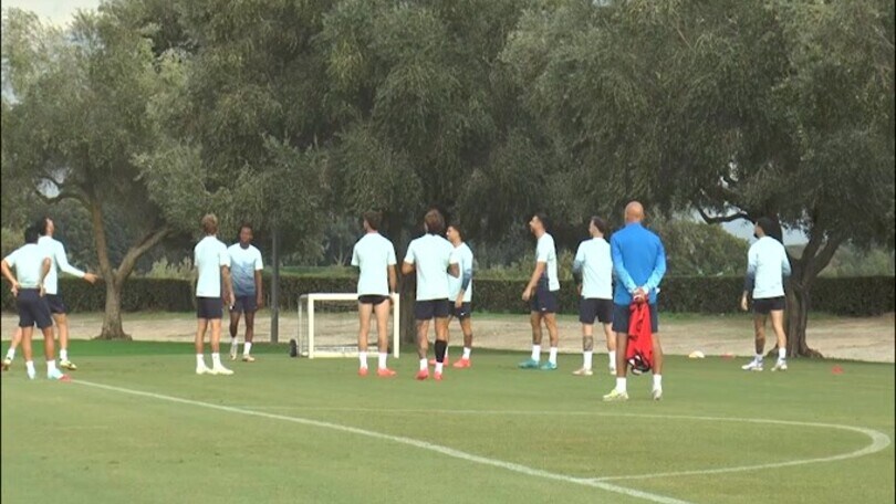 Lazio, allenamento in vista del Nizza