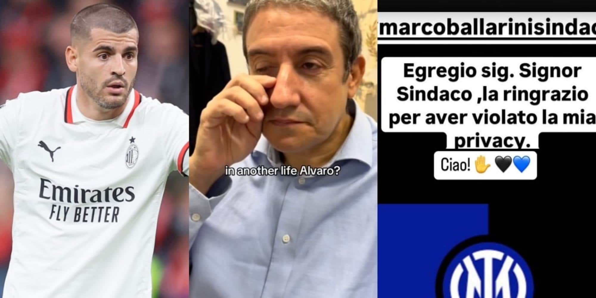 Morata furioso col Sindaco di Corbetta, replica con logo Inter: cosa è successo
