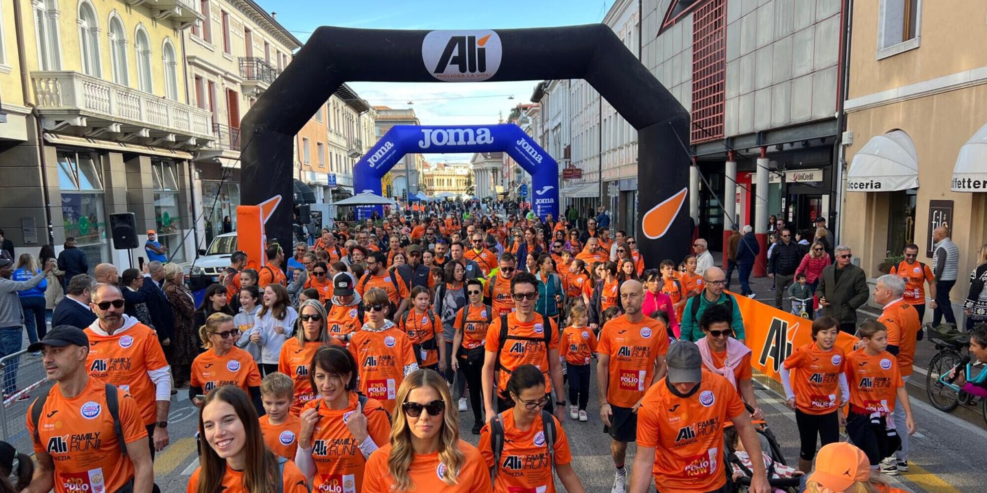 Alì Family Run: una festa per 1.000 persone questa mattina a San Donà di Piave!