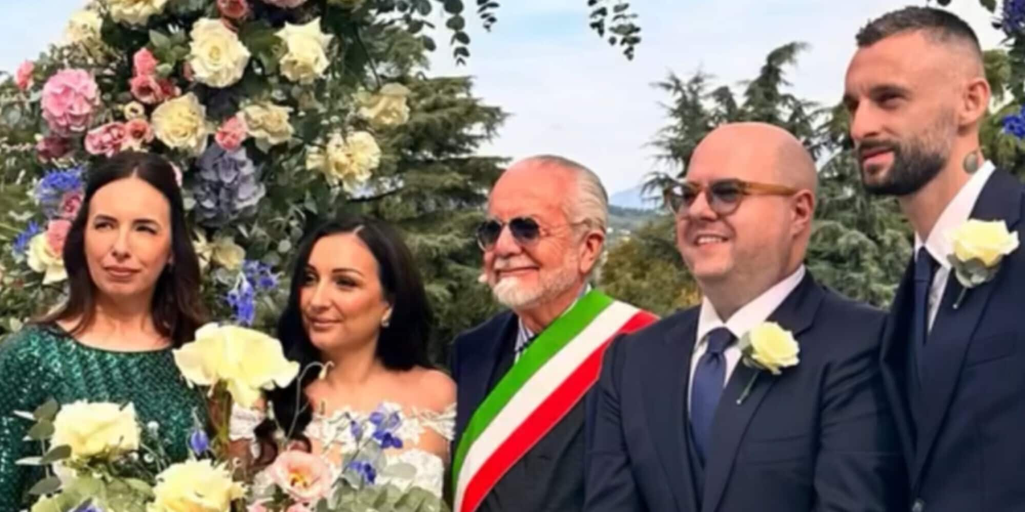 Una domenica qualunque: De Laurentiis officia un matrimonio, Brozovic testimone
