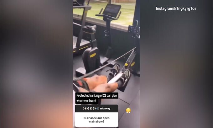 Kyrgios, l'allenamento per spodestare Sinner