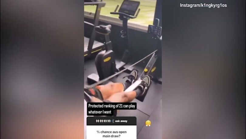 Kyrgios, l'allenamento per spodestare Sinner