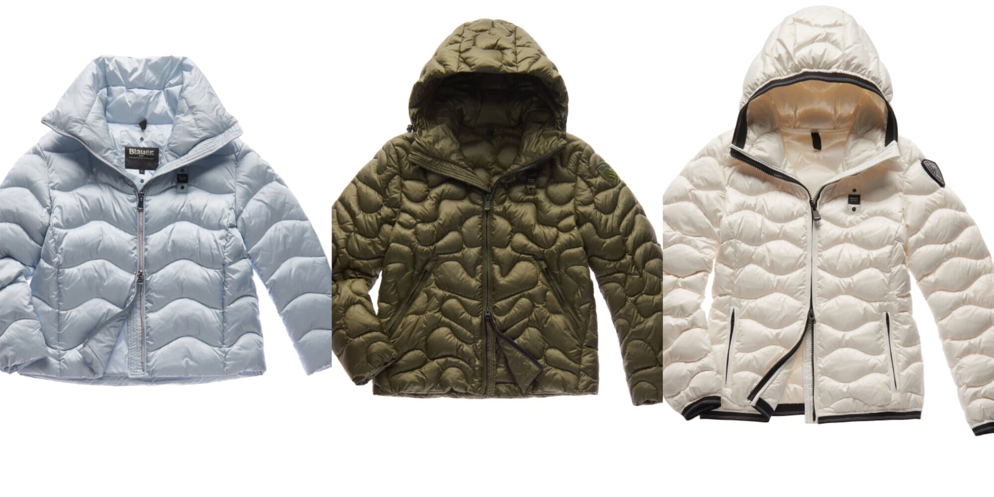 Blauer presenta e racconta il piumino “ondina”